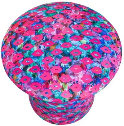 In Stock Yoshi Stool in Lips & Drips Fabric