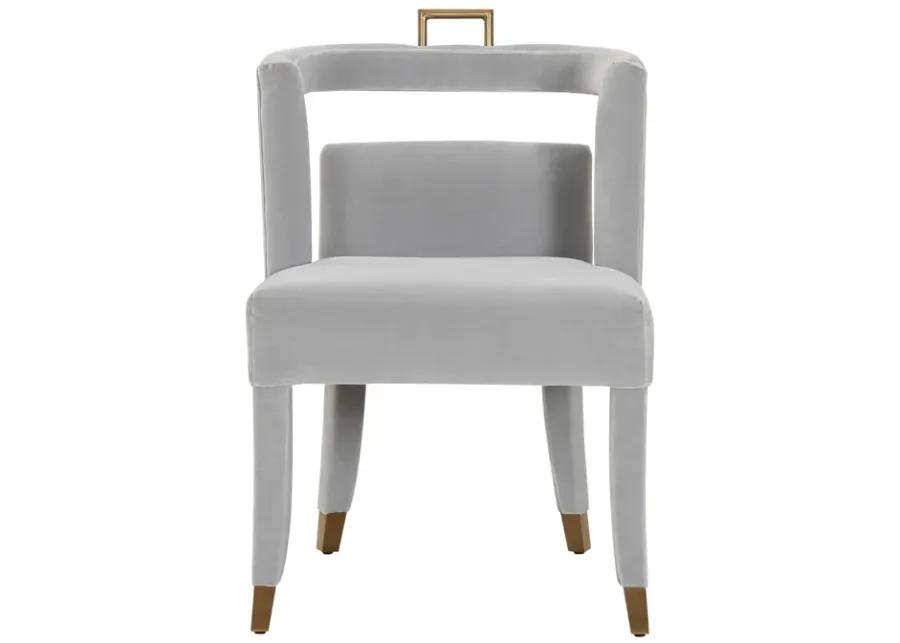 Revelry Dining Chair in Stone Velvet