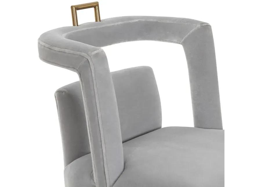 Revelry Dining Chair in Stone Velvet