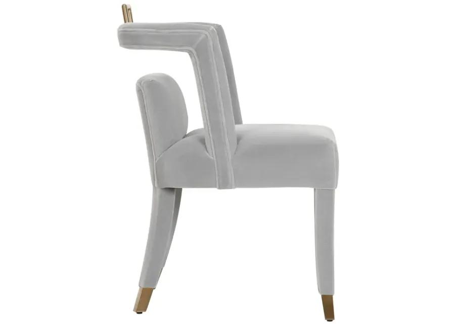 Revelry Dining Chair in Stone Velvet