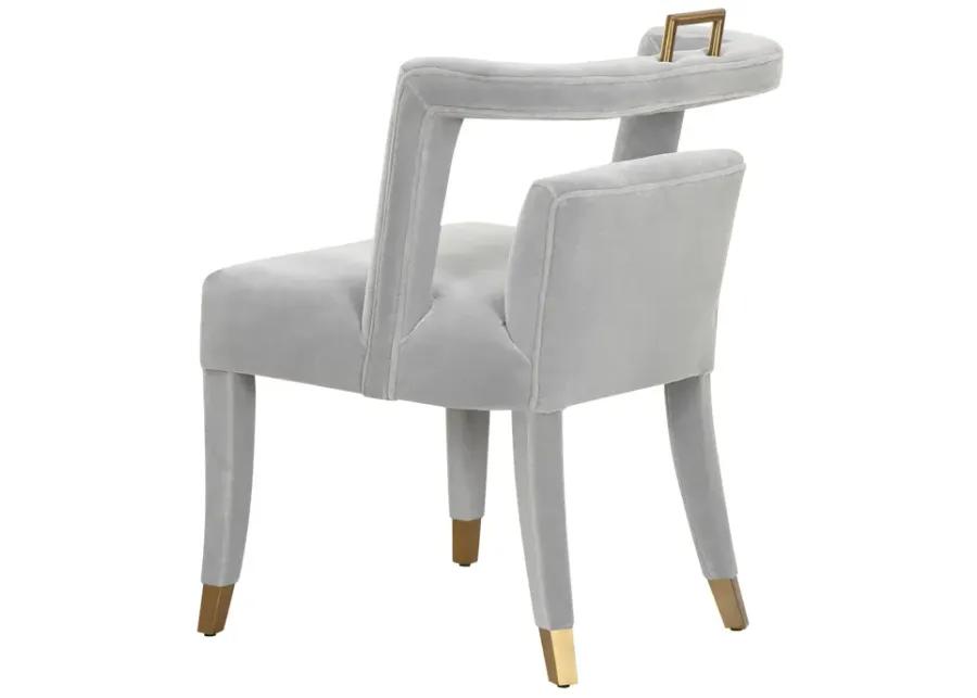 Revelry Dining Chair in Stone Velvet