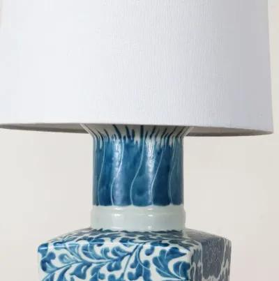 Pair of Blue and White Lamps