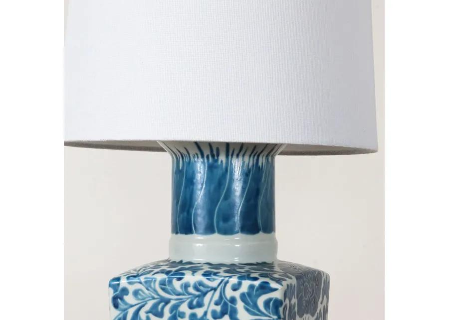 Pair of Blue and White Lamps