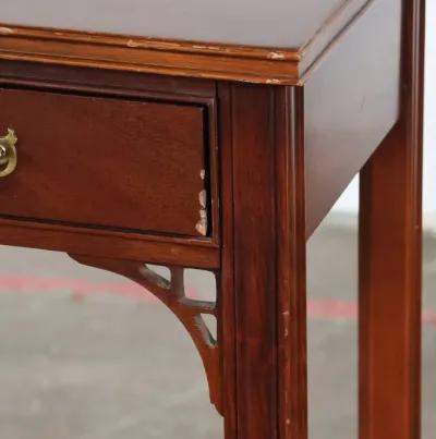 Traditional Console Table with Fretwork