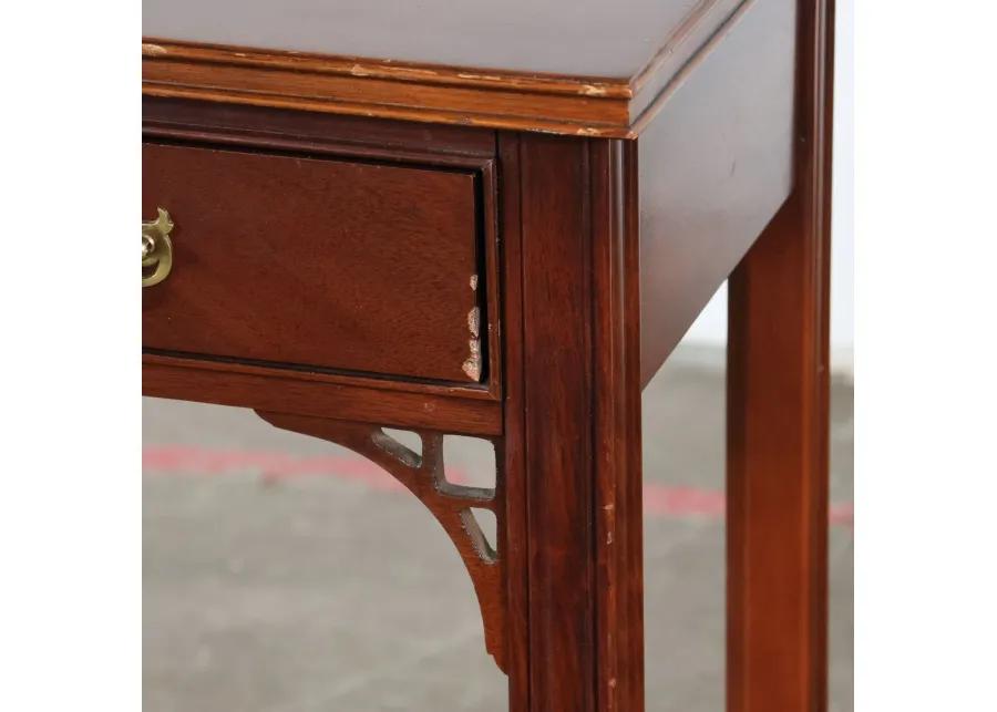 Traditional Console Table with Fretwork