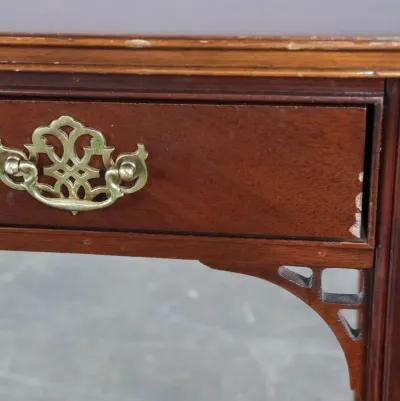 Traditional Console Table with Fretwork