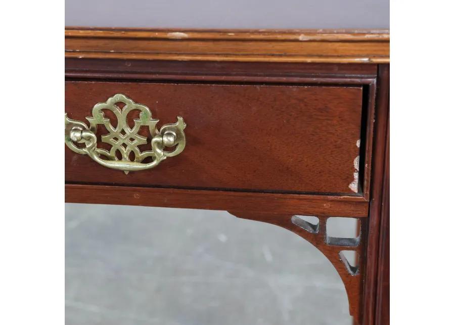 Traditional Console Table with Fretwork