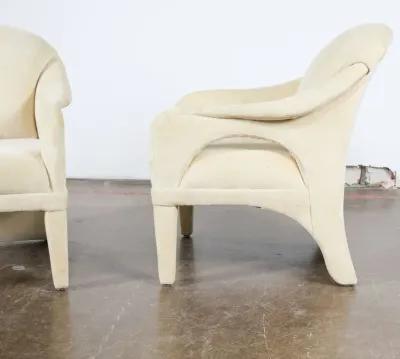 Pair of Upholstered Tan Chairs