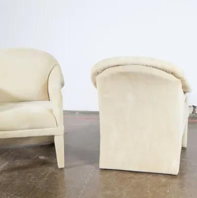 Pair of Upholstered Tan Chairs