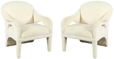 Pair of Upholstered Tan Chairs