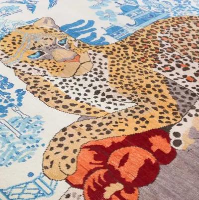 In Stock 3x5 Queen Leopard Rug