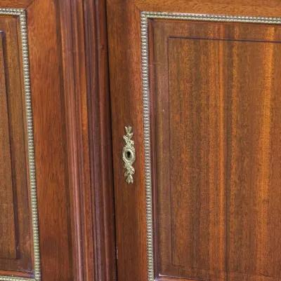 Louis XVI Style White Marble Top Sideboard