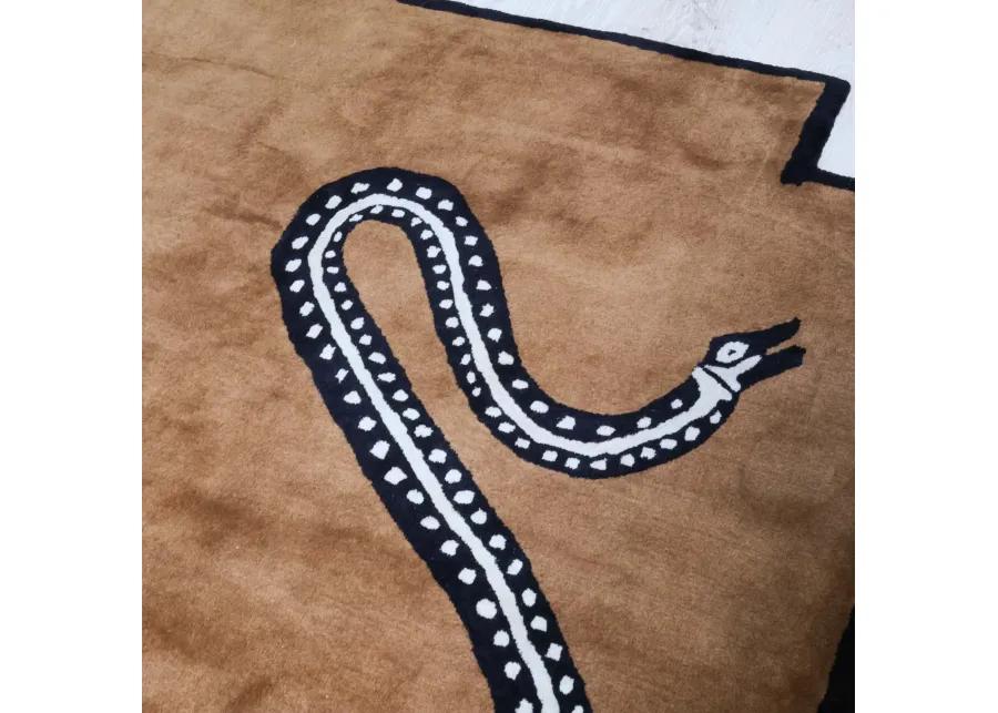 Viper Saddle Tufted Knot Rug