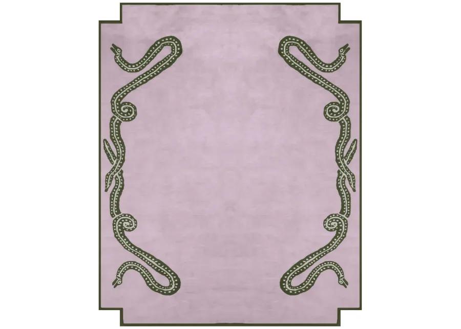 Viper Lilac Tufted Knot Rug