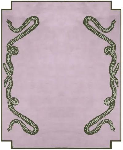 Viper Lilac Tufted Knot Rug