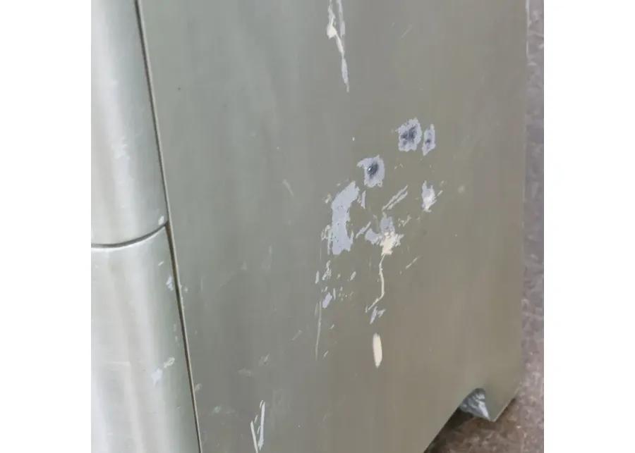 Pair of Silver Leaf Oversized Cabinets