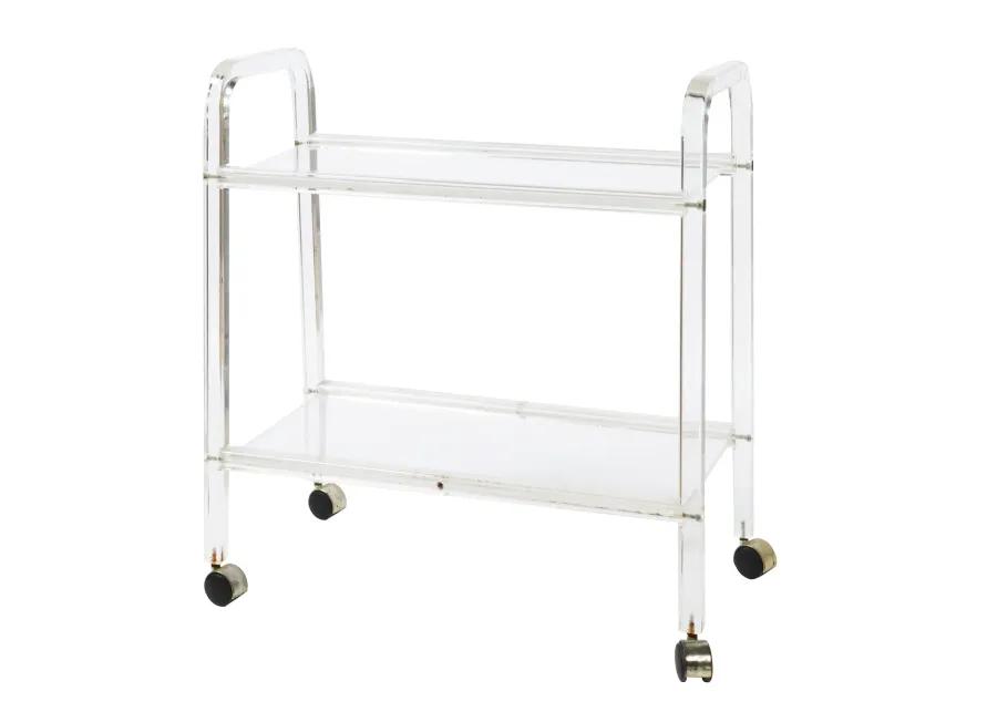 Lucite Bar Cart