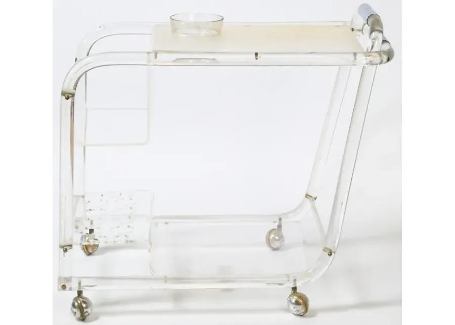 Stellar Lucite Bar Cart