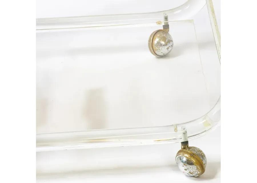 Stellar Lucite Bar Cart