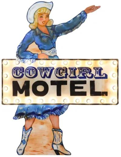 Cowgirl Motel Sign