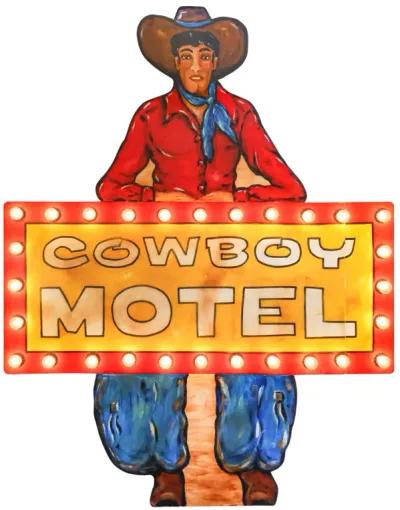 Cowboy Motel Sign