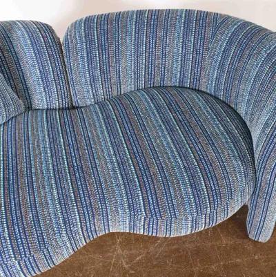 Tete a Tete Love Seat by Thayer Coggin Reupholstered in Perfect Condition