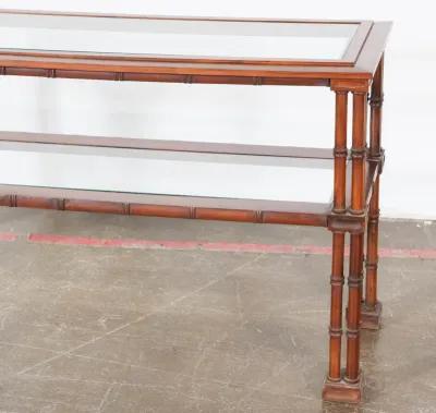 Traditional Faux Bamboo Console