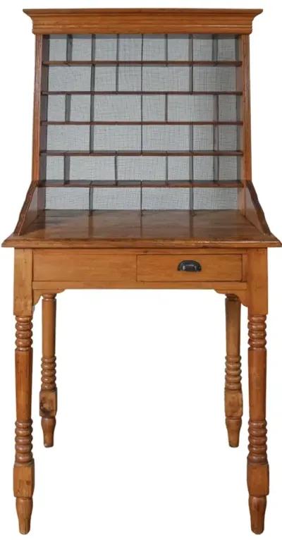 Hand Turned Postmaster's Writing Desk