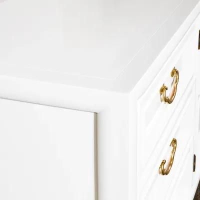 Century Ming Dresser Refinished in White