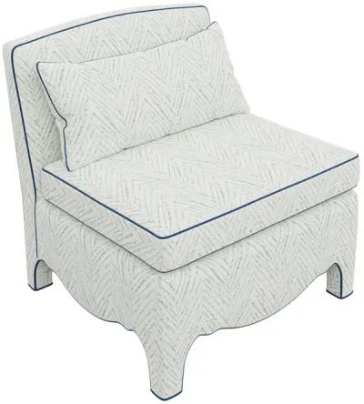 In Stock Prima Donna Chair in Ines River Chenille