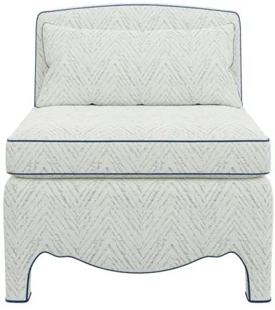 In Stock Prima Donna Chair in Ines River Chenille