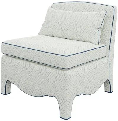 In Stock Prima Donna Chair in Ines River Chenille