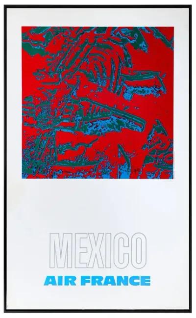 Framed 1971 Air France Poster, Mexico