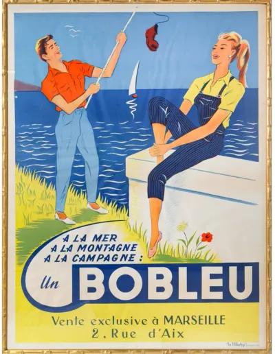 Framed 1950s French Poster, Bobleu (Denim Jeans and Overalls)