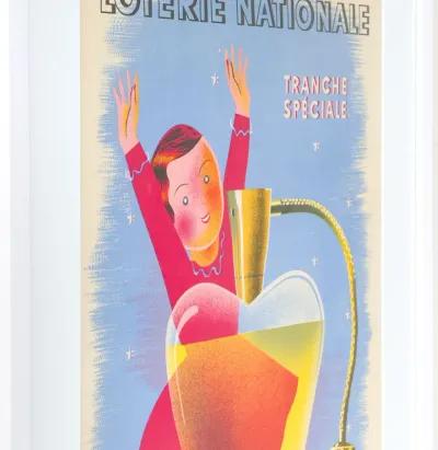 Framed 1939 French Loterie National Poster - Tranches Special des Parfums