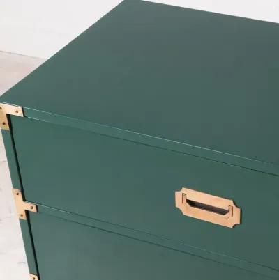 Pair of 3 Drawer Campaign Chests Freshly Lacquered in Martha's Vineyard