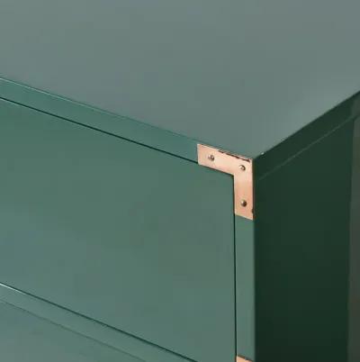 Pair of 3 Drawer Campaign Chests Freshly Lacquered in Martha's Vineyard