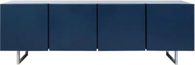 Modern Vintage Credenza Freshly Lacquered in Boeing Navy