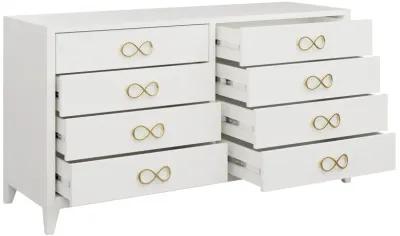 In Stock Magritte Dresser in High Gloss White Lacquer