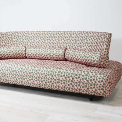 Modern Sofa Recovered in Mary Jane Fabric