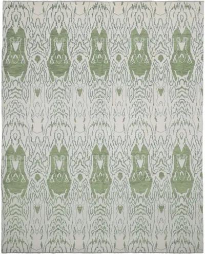 Taiga Green Turkish Knot Rug