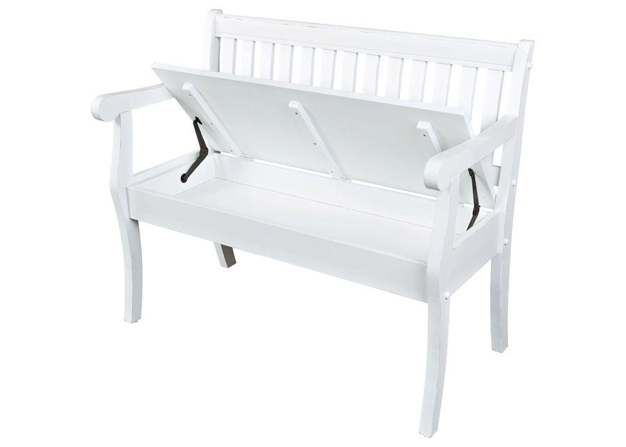 Jofran | Artisans Craft Storage Bench | White