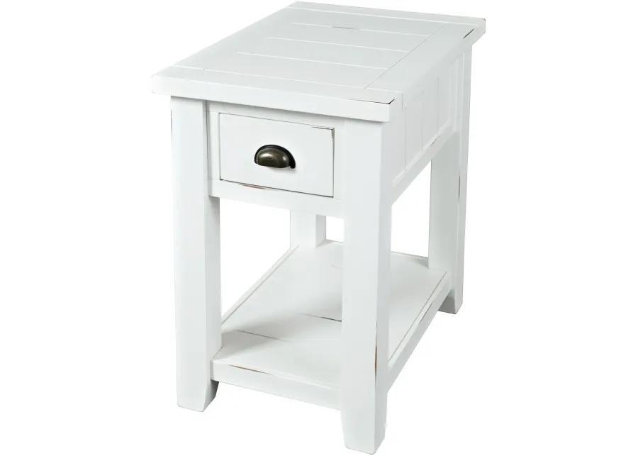 Jofran | Artisans Craft Chairside Table | White