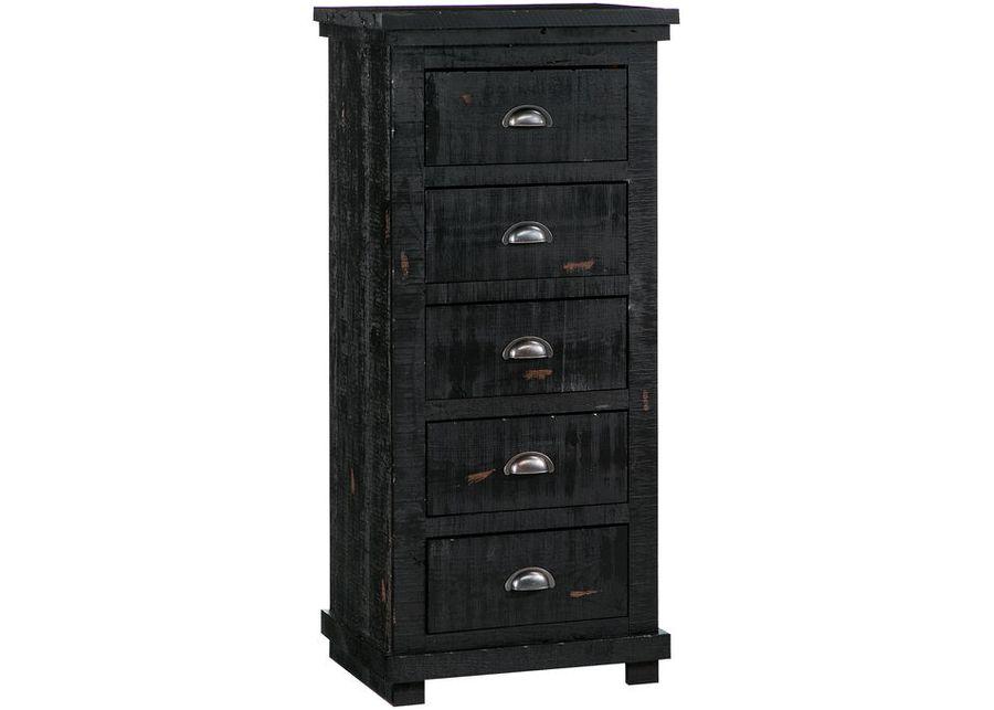 Willow Distressed Black Lingerie Chest