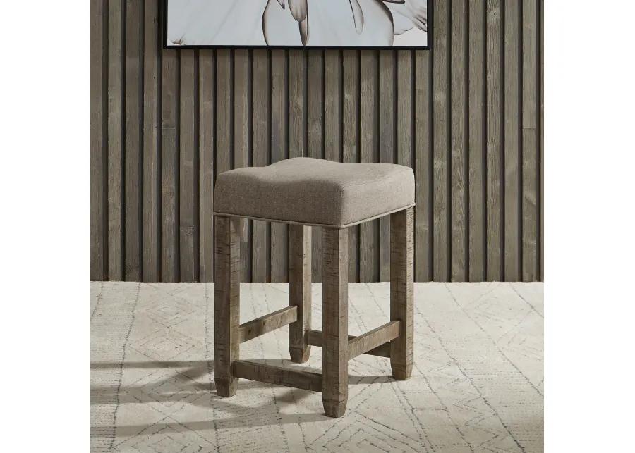 Liberty Furniture | Parkland Falls Console Stool | Weathered Taupe