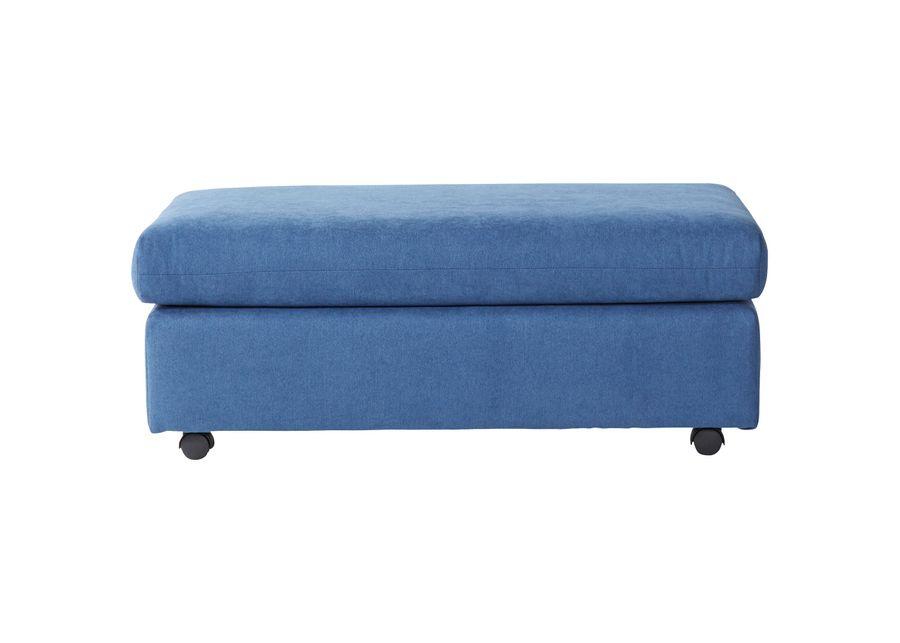 Hughes Furniture | Lex Ottoman | Navy