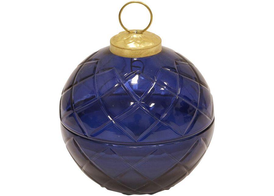 Beacon Blue Small Glass Ball Candle
