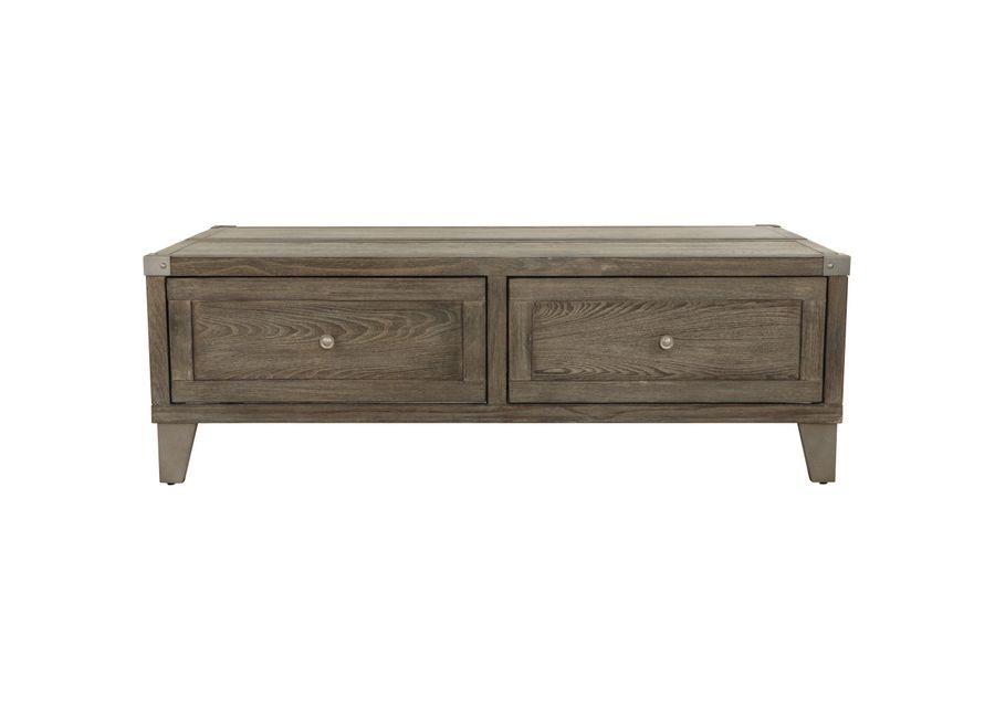 Ashley Furniture | Chazney Lift Top Coffee Table | Rustic Brown