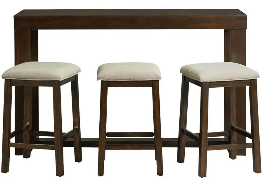 Elements | Hardy 4 Piece Bar Dining Set | Cherry