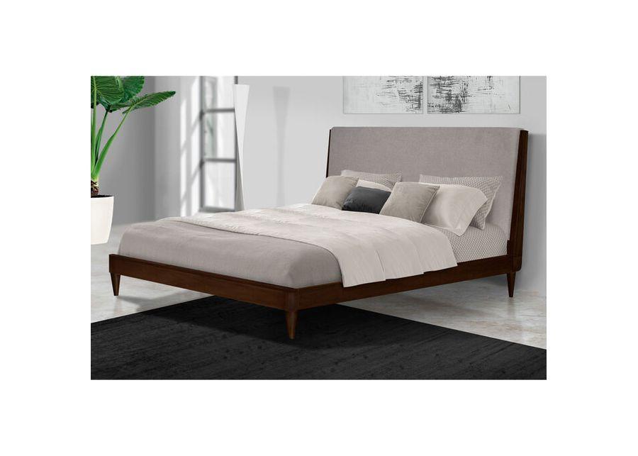 Urbana Walnut Queen Loft Upholstered Bed